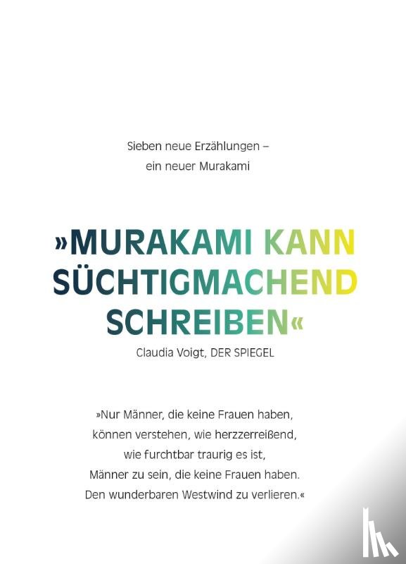Murakami, Haruki - Von Männern, die keine Frauen haben