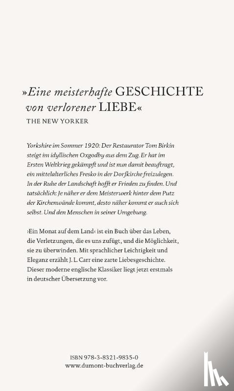 Carr, J. L. - Ein Monat auf dem Land