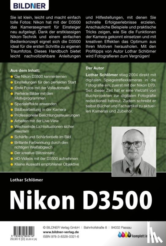 Schlömer, Lothar - Nikon D3500 - Für bessere Fotos von Anfang an!