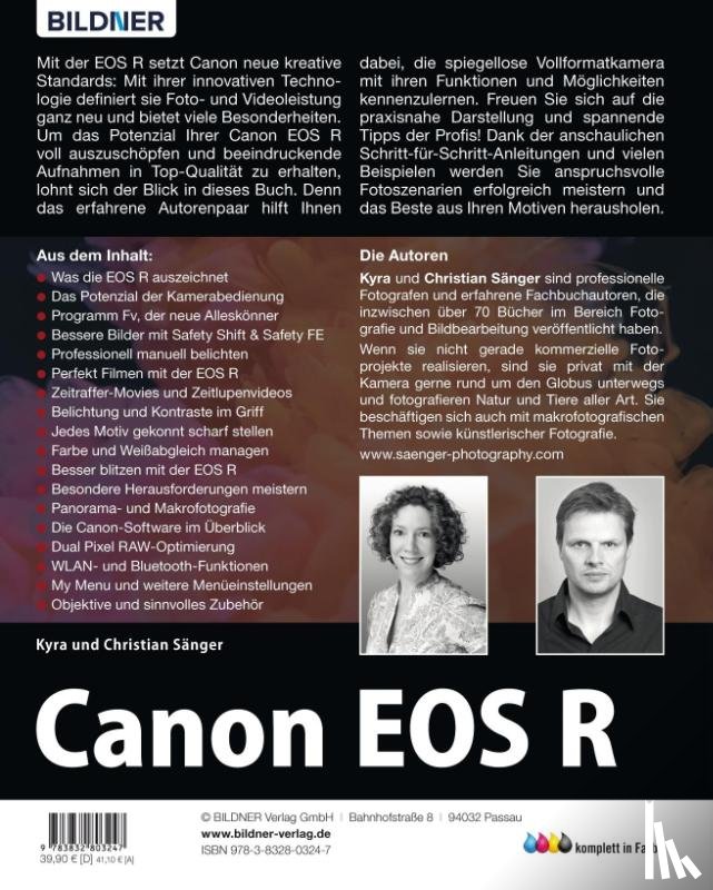 Sänger, Kyra, Sänger, Christian - Canon EOS R - Für bessere Fotos von Anfang an