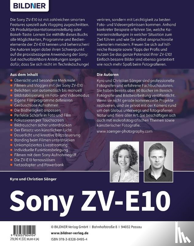 Sänger, Christian, Sänger, Kyra - Sony ZV-E10