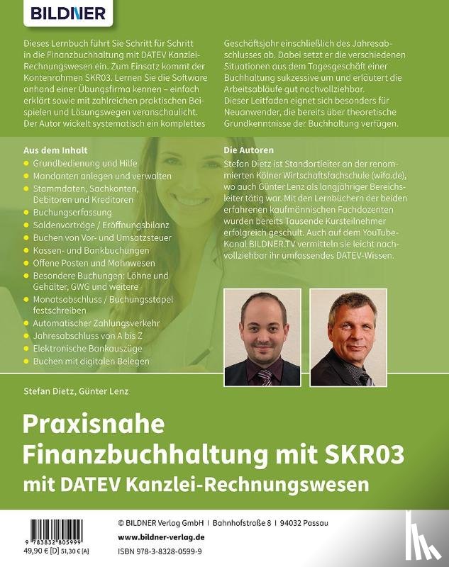 Lenz, Günter, Dietz, Stefan - Praxisnahe Finanzbuchhaltung für SKR03 mit DATEV Kanzlei-Rechnungswesen