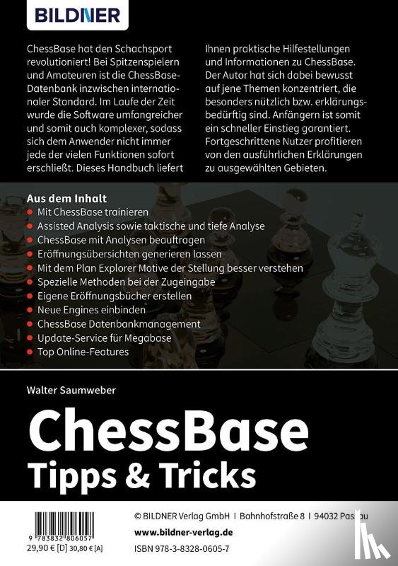 Saumweber, Walter - ChessBase 17 - Tipps und Tricks