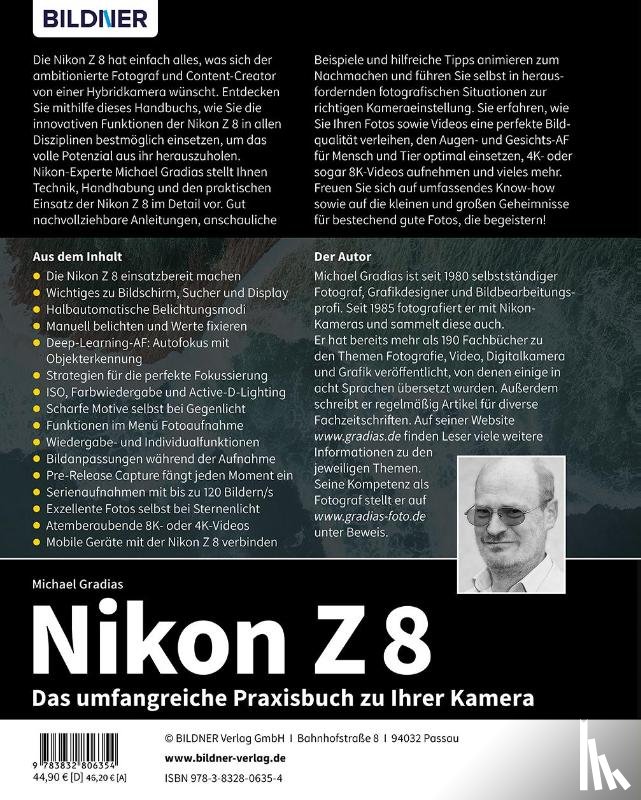 Gradias, Michael - Nikon Z 8: Das umfangreiche Praxisbuch zu Ihrer Kamera!