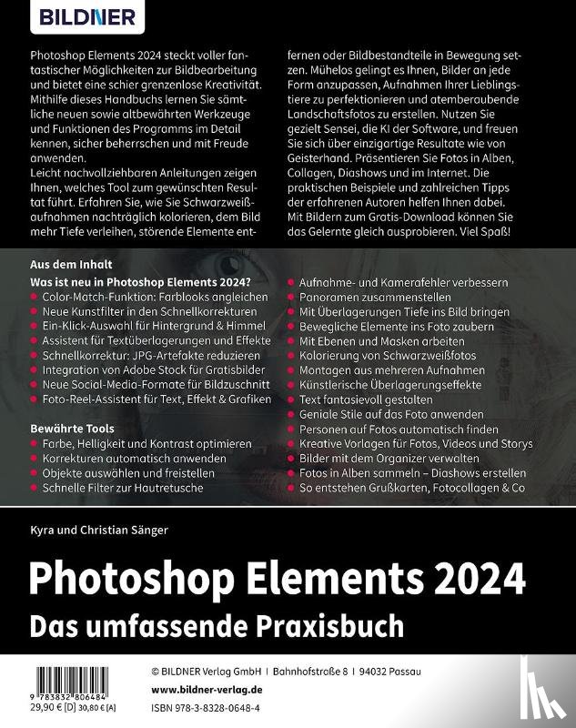 Sänger, Kyra, Sänger, Christian - Photoshop Elements 2024 - Das umfangreiche Praxisbuch