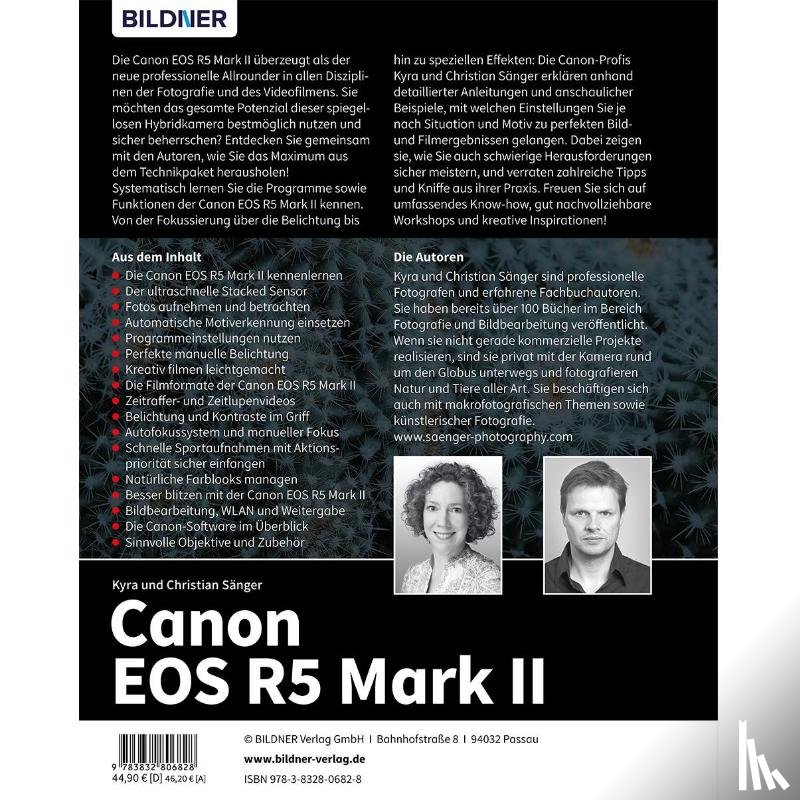 Sänger, Kyra, Sänger, Christian - Canon EOS R5 Mark II - Das umfangreiche Praxisbuch zu Ihrer Profi-Kamera