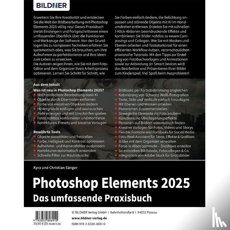 Sänger, Kyra, Sänger, Christian - Photoshop Elements 2025 - Das umfangreiche Praxisbuch