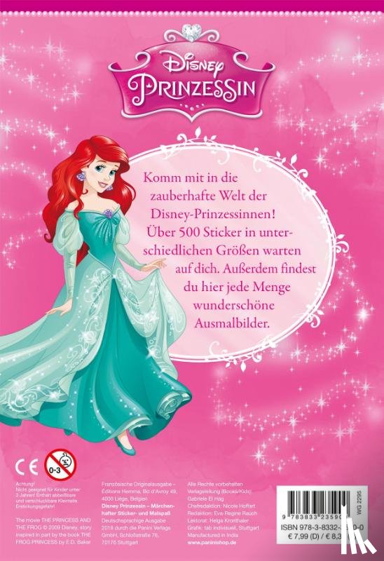  - Disney Prinzessin: Märchenhafter Sticker- und Malspaß
