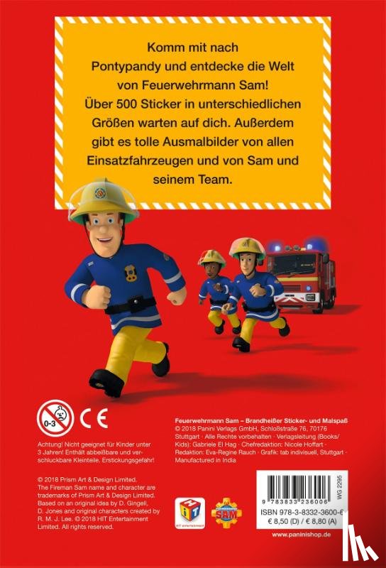  - Feuerwehrmann Sam: Brandheißer Sticker- und Malspaß