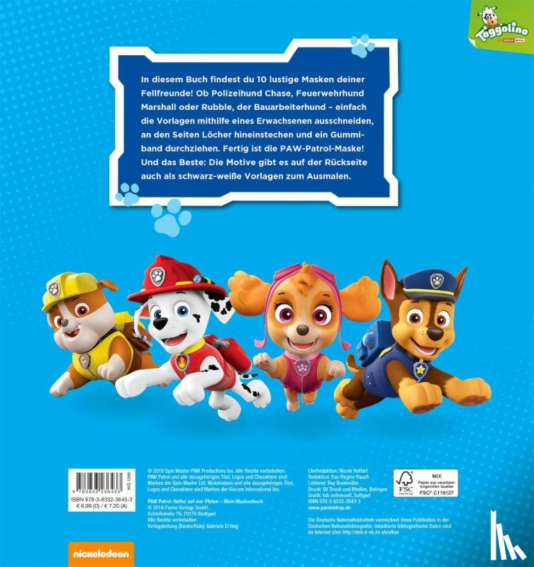  - PAW Patrol: Mein Maskenbuch