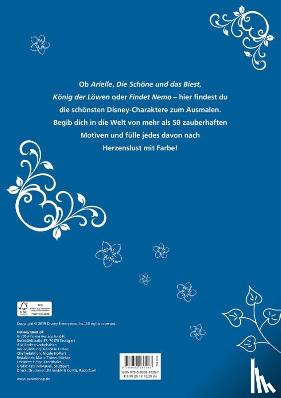  - Disney Best of: Die schönsten Motive zum Ausmalen