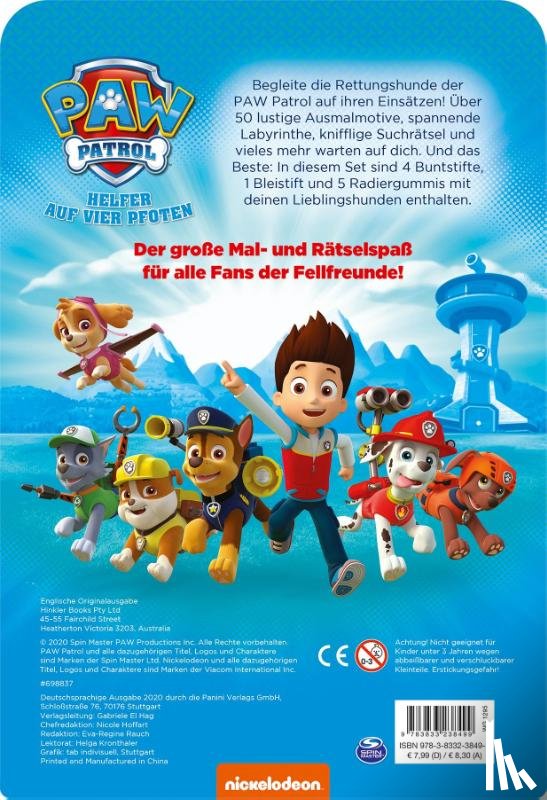  - PAW Patrol: Mein großer Mal- und Rätselspaß