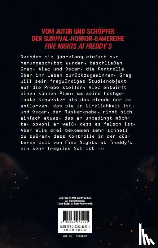 Cawthon, Scott, Wagener, Andrea, West, Carly Anne - Five Nights at Freddy's