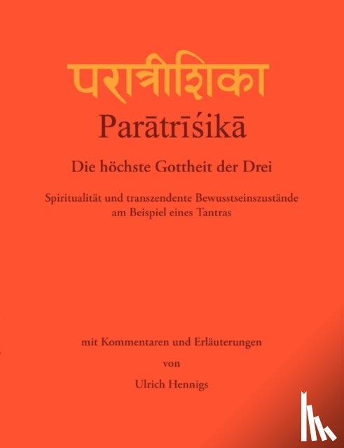 Hennigs, Ulrich - Paratrisika - Die hoechste Gottheit der Drei