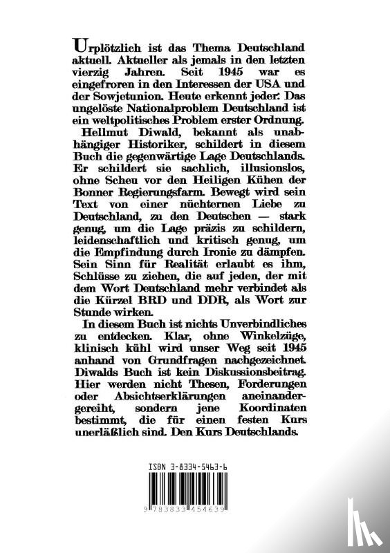 Diwald, Hellmut - Deutschland Einig Vaterland