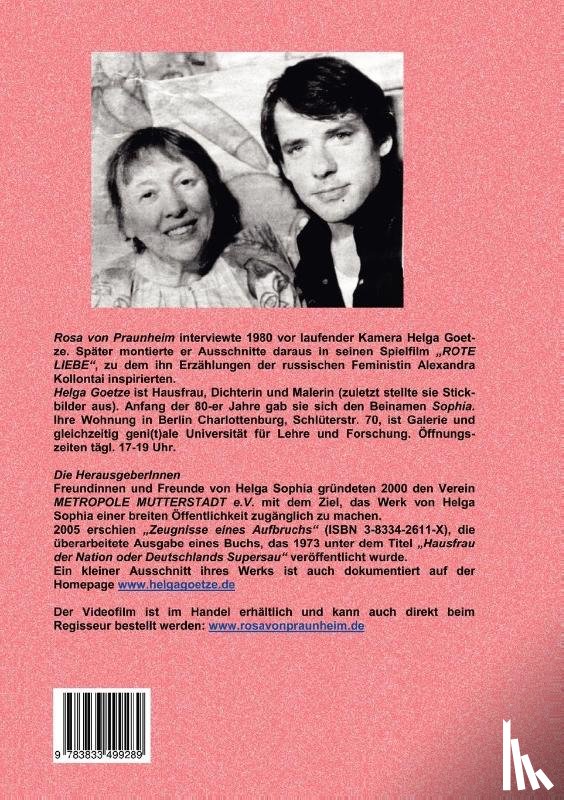 Goetze Sophia, Helga, Praunheim, Rosa Von - Rote Liebe