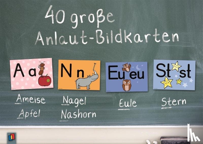  - 40 große Anlaut-Bildkarten für Kita und Grundschule