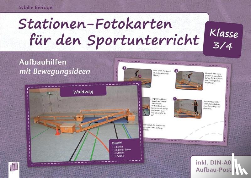 Bierögel, Sybille - Stationen-Fotokarten für den Sportunterricht - Klasse 3/4
