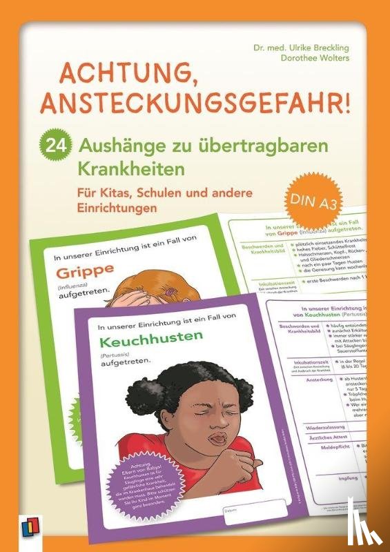Breckling, Ulrike - Achtung, Ansteckungsgefahr! - 24 Aushänge zu übertragbaren Krankheiten