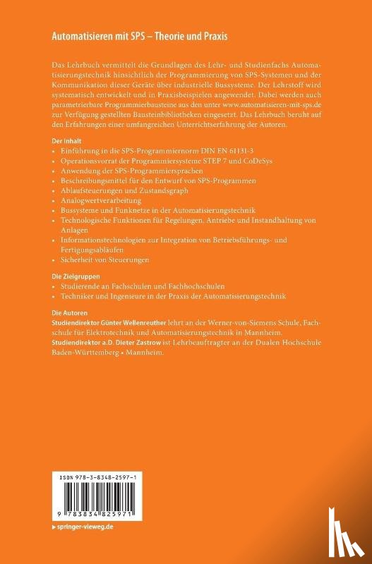 Wellenreuther, Gunter, Zastrow, Dieter - Automatisieren mit SPS - Theorie und Praxis