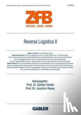 Gunter Fandel, Joachim Reese - Reverse Logistics II