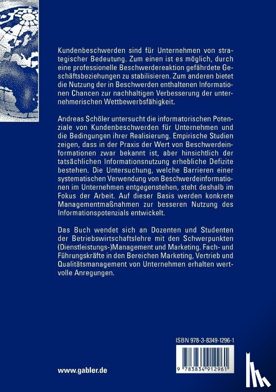 Andreas Schoeler - Beschwerdeinformationen Und Ihre Nutzung