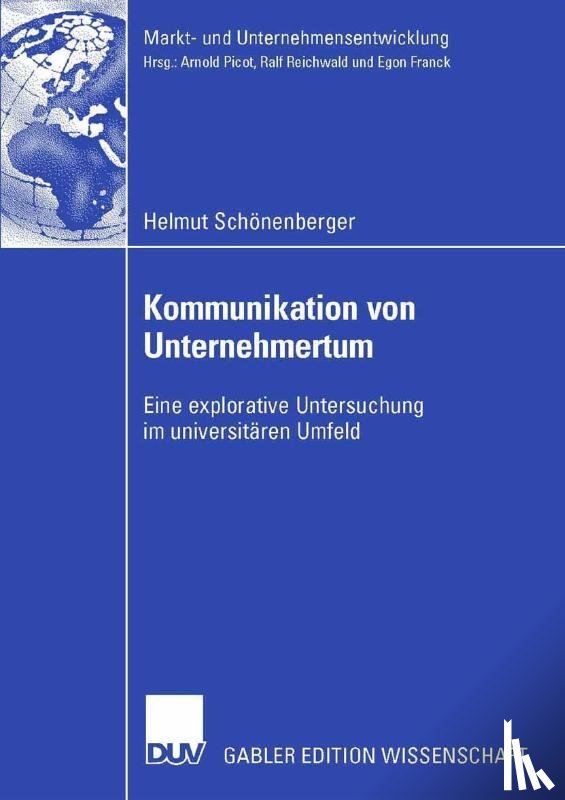 Schoenenberger, Helmut - Kommunikation Von Unternehmertum