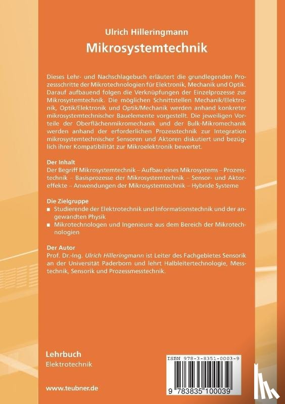 Hilleringmann, Ulrich - Mikrosystemtechnik