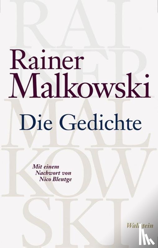 Malkowski, Rainer - Die Gedichte