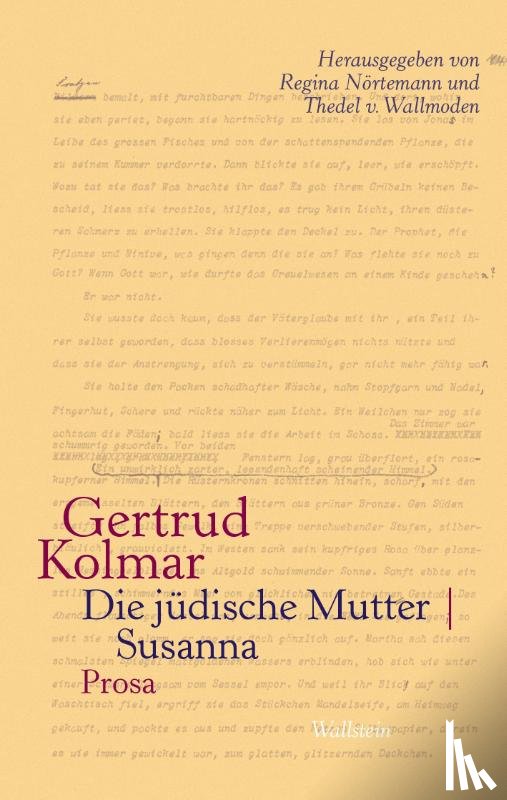Kolmar, Gertrud - Die jüdische Mutter | Susanna