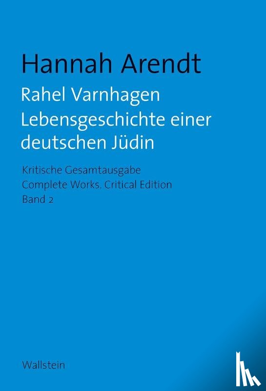 Arendt, Hannah - Rahel Varnhagen
