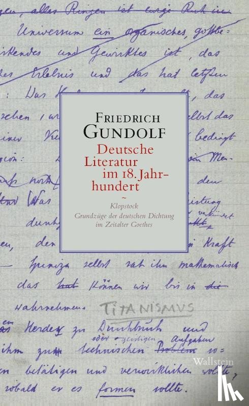 Gundolf, Friedrich - Deutsche Literatur im 18. Jahrhundert