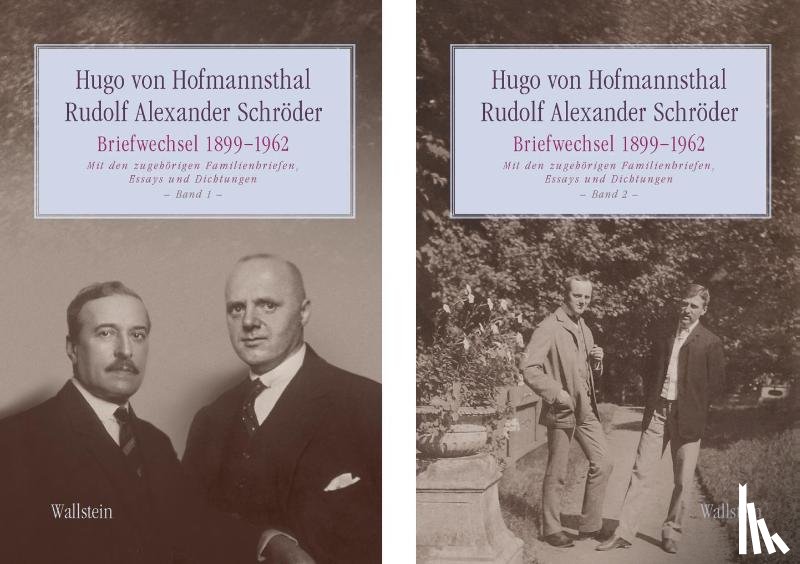 Schröder, Rudolf Alexander, Hofmannsthal, Hugo Von - Briefwechsel 1899-1962
