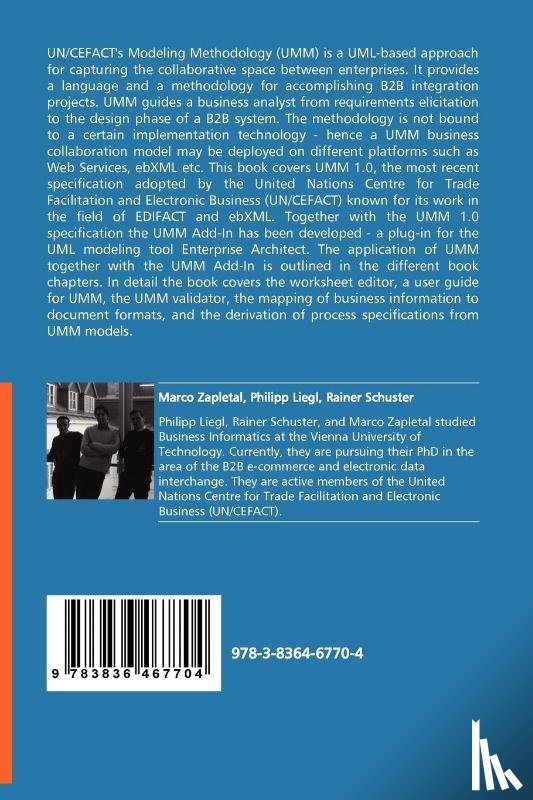 Zapletal, Marco, Liegl, Philipp, Schuster, Rainer - UN/CEFACT's Modeling Methodology (UMM) 1.0