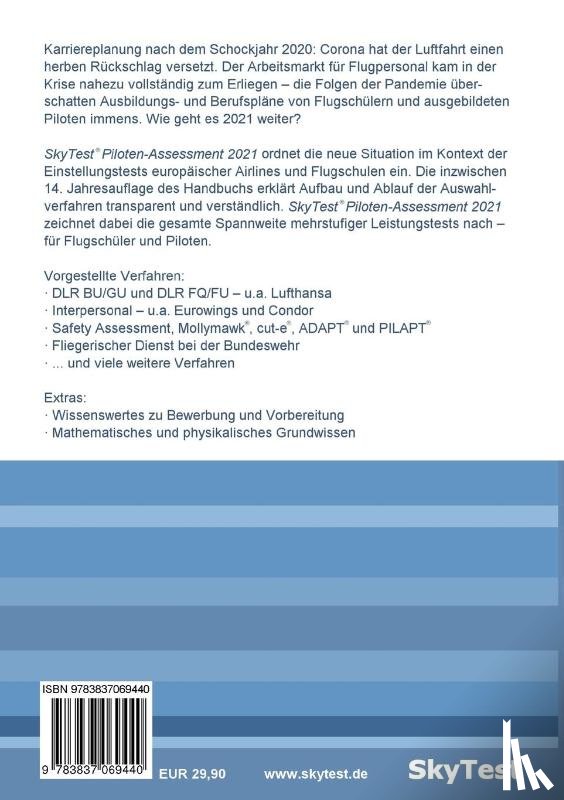 Dahlenburg, Dennis, Gall, Andreas - SkyTest(R) Piloten-Assessment 2022