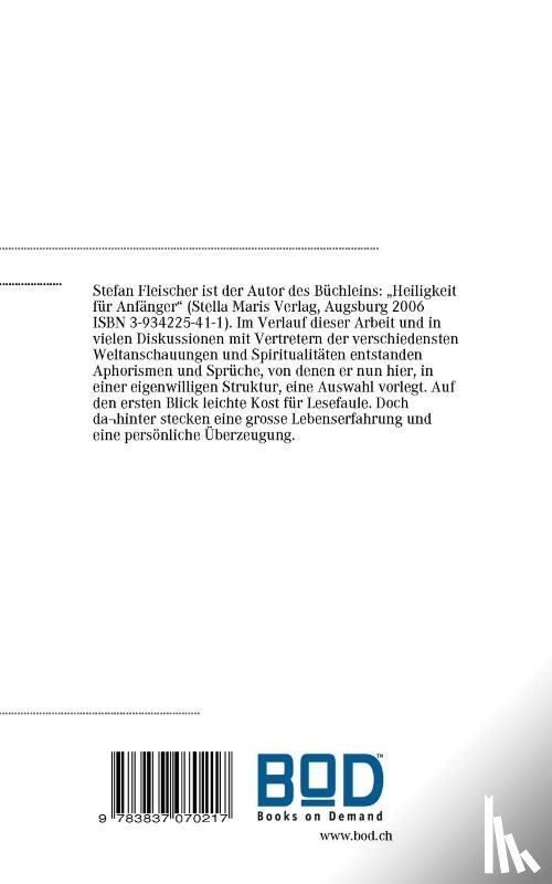 Fleischer, Stefan - Gott ist katholisch Er ist der Allumfassende
