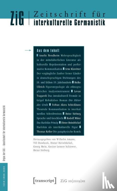  - Zeitschrift für interkulturelle Germanistik