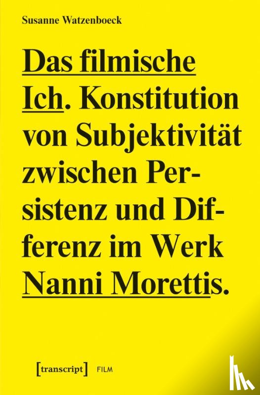 Watzenboeck, Susanne - Das filmische Ich