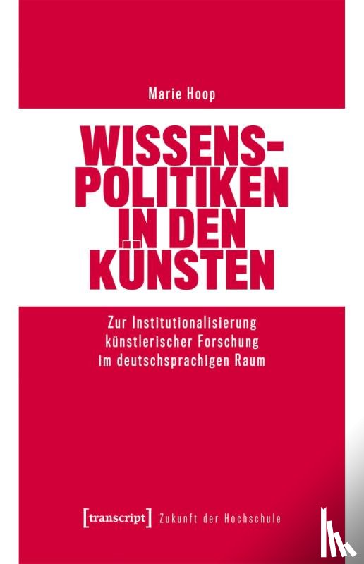 Hoop, Marie - Wissenspolitiken in den Künsten