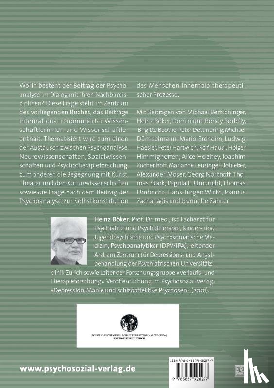  - Psychoanalyse im Dialog mit den Nachbarwissenschaften