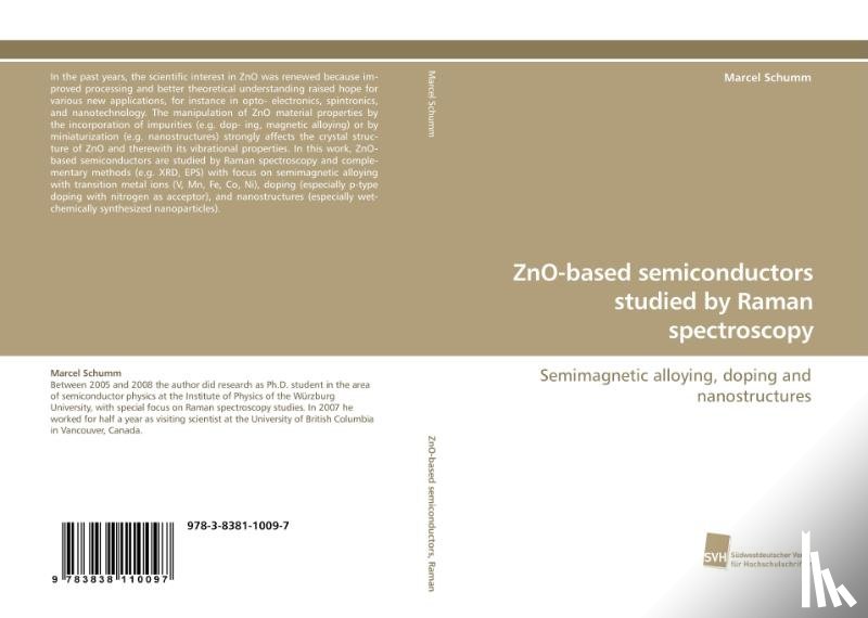 Schumm, Marcel - Zno-Based Semiconductors Studied by Raman Spectroscopy