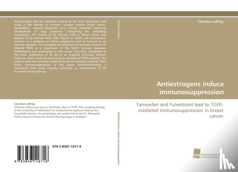 Joffroy, Christian - Antiestrogens Induce Immunosuppression