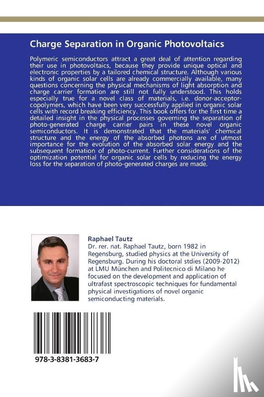 Tautz, Raphael - Charge Separation in Organic Photovoltaics