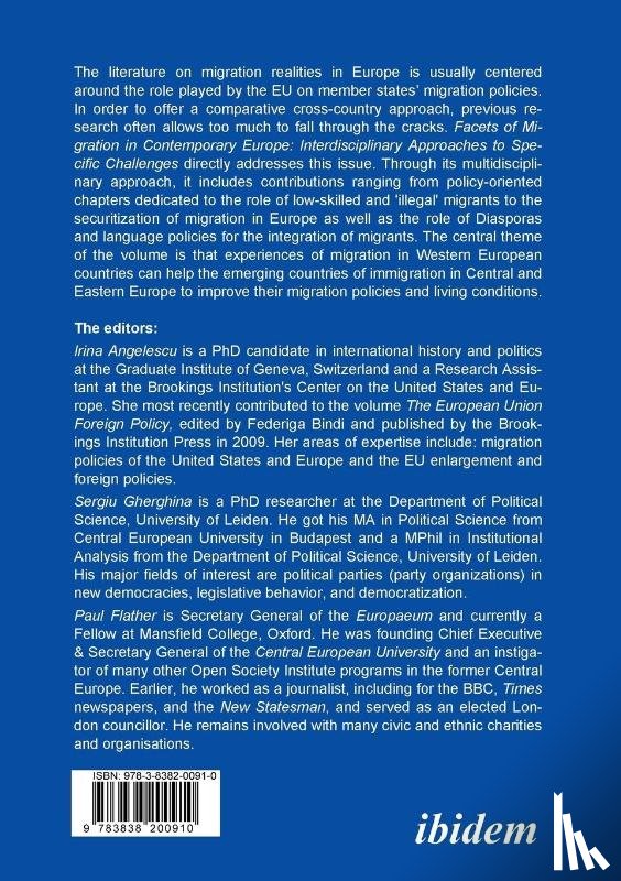  - Facets of Migration in Contemporary Europe