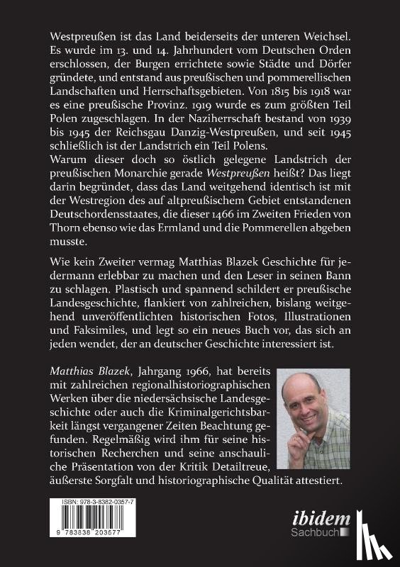 Blazek, Matthias - Westpreu en. Das Land an der unteren Weichsel.