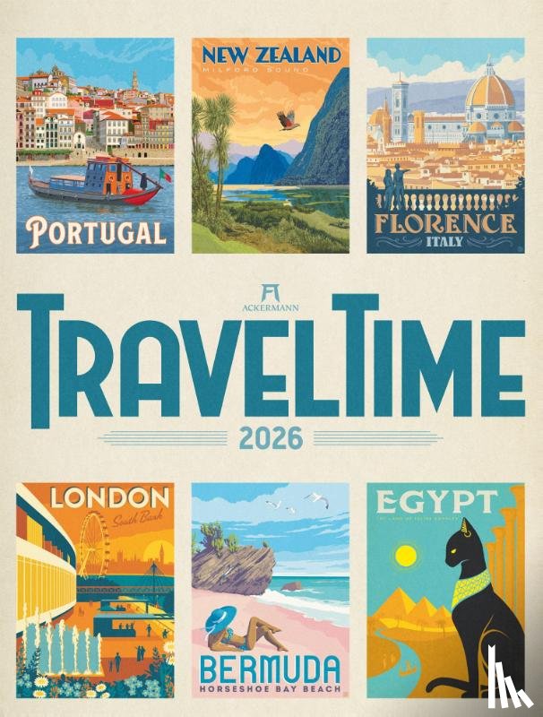  - Travel Time Plakate-Kalender 2026
