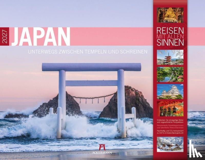 Ackermann Kunstverlag GmbH - Japan Kalender 2027 | Unterwegs zwischen Tempeln und Schreinen