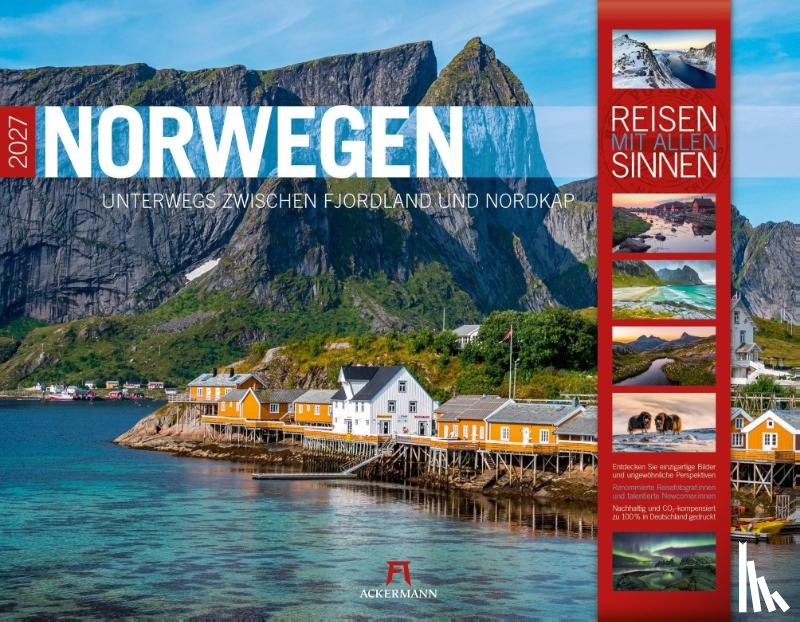 Ackermann Kunstverlag GmbH - Norwegen Kalender 2027 | Unterwegs zwischen Fjordland und Nordkap