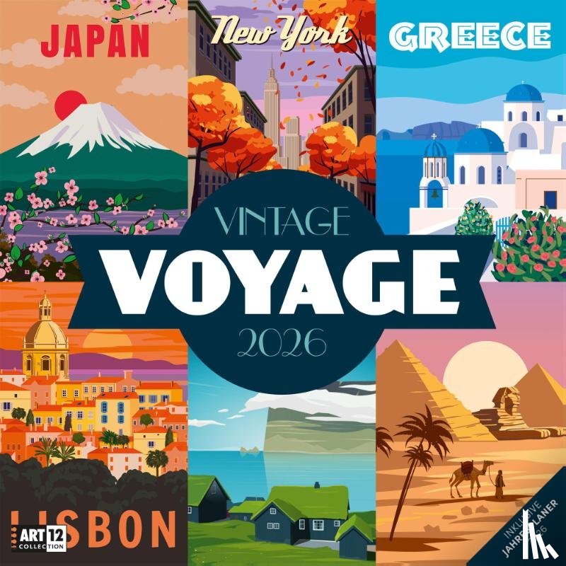  - Vintage Voyage Broschürenkalender 2026 - 30x30 - Art12