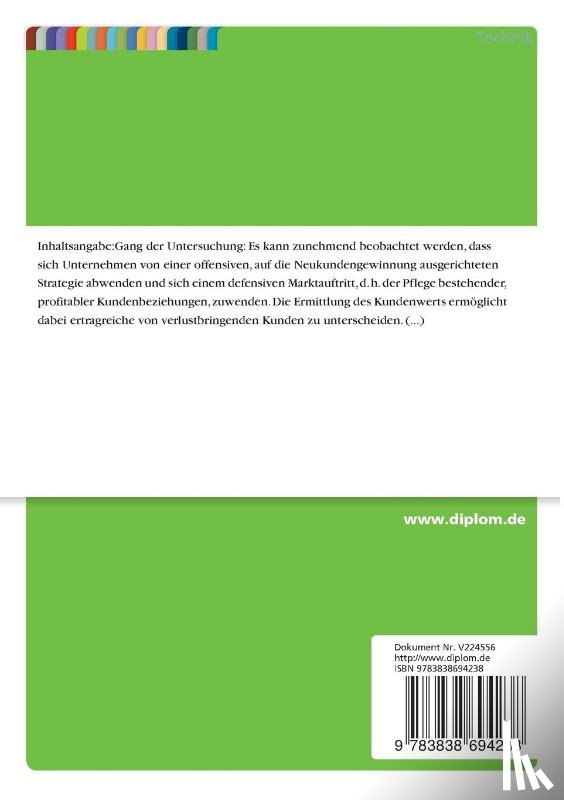 Traue, Marc - Ermittlung des Kundenwerts im mittelstandischen Speditionswesen